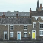 Row of terraced houses typical of Spalding and South Holland HMOs